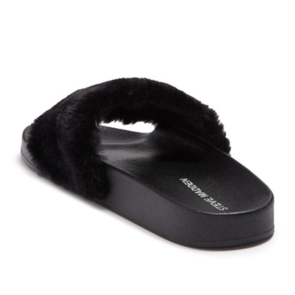 Steve Madden Softey Faux Fur Slide - Picture 6 of 6